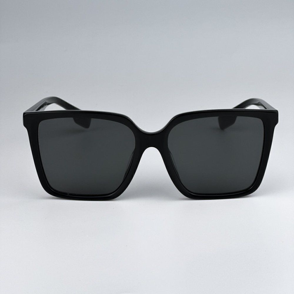 NEW Burberry BE4411D 300187 Black Dark Grey Square Women Sunglasses BE 4411D